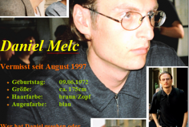 Baden-Württemberg: Daniel Melc, vermisst seit 17.08.1997