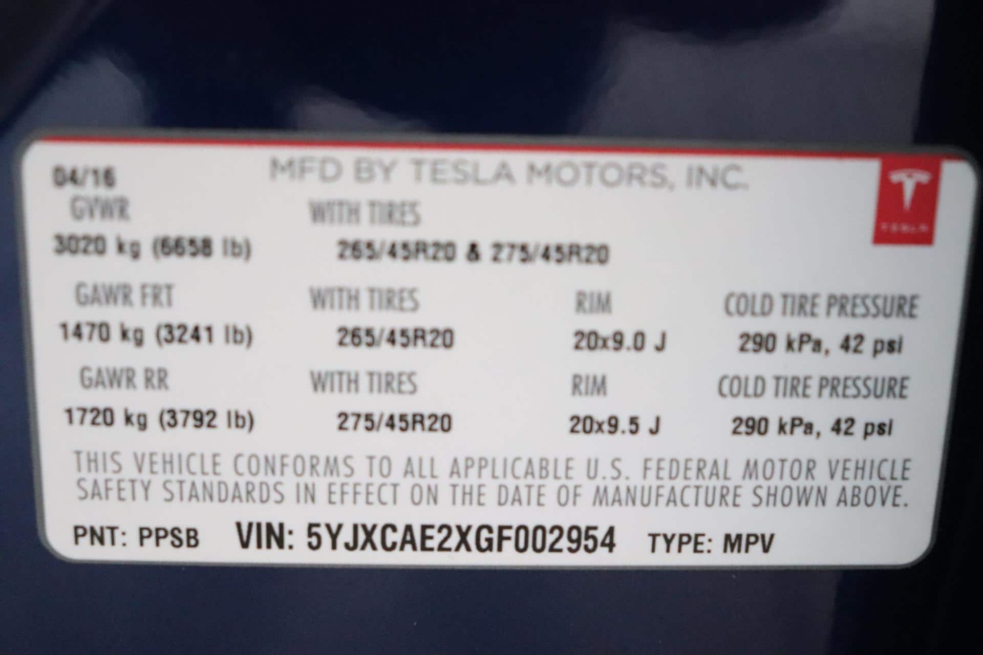 2016 Tesla Model X 90D AWD