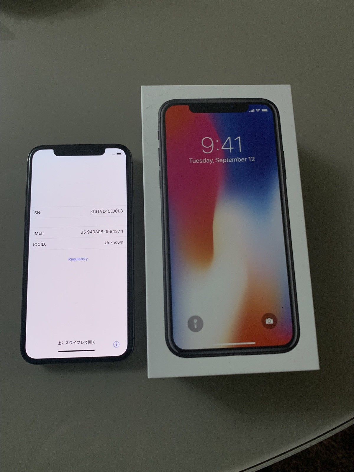 Apple iphone  x 256GB  BLACK