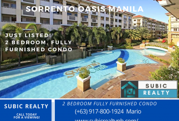 Sorrento Oasis, Pasig, Manila, Condo for sale, 2 bedroom, by Subic Realty