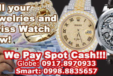 We buy Jewelries w/ diamonds, Swiss watches NOW! Contact 0917.8970933